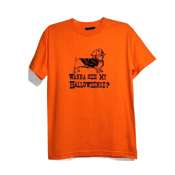 🎃 NWOT - Halloween Orange Crewneck T-Shirt - Picture 1 of 2